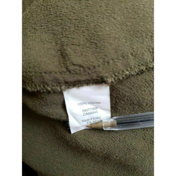 MADEWELL ~ Novella Lace-Up Olive Green  women's Dress XXS Shift Short-sleeve - Picture 7 of 8